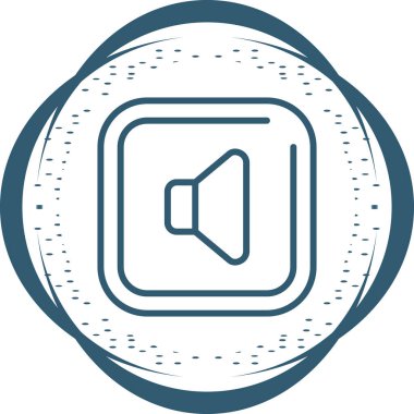 Konuşmacı. Web simgesi basit illüstrasyon