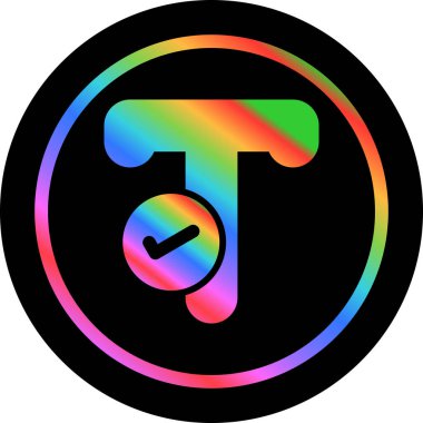 Bir harf simgesinin vektör illüstrasyonu 