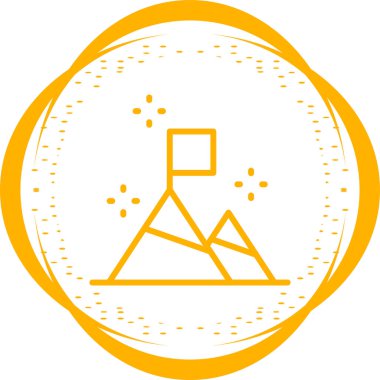 Bir hedef simgesinin vektör illüstrasyonu