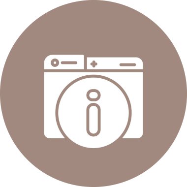 Modern bilgi simgesinin vektör illüstrasyonu          