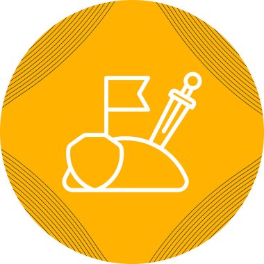 Macera Oyunu simgesinin vektör illüstrasyonu