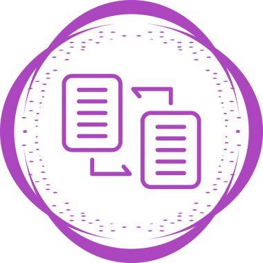 belge web simgesi vektör illüstrasyonu