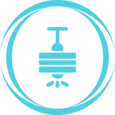 Modern Tavan Lambası simgesi elementinin vektör çizimi         