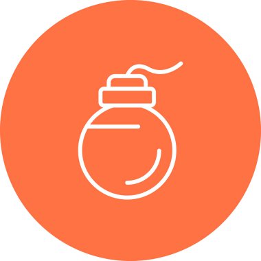 Bomba var. Web simgesi vektör illüstrasyonu