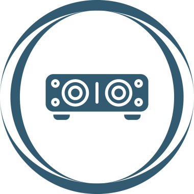 Ses çubuğu simgesi, vektör illüstrasyonu basit tasarım