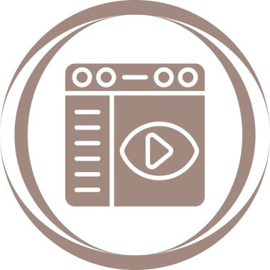 Web tarayıcı simgesinin basit görüntüsü.