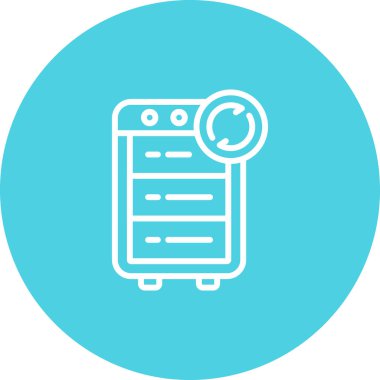 Sunucu modern simgesinin vektör illüstrasyonu            