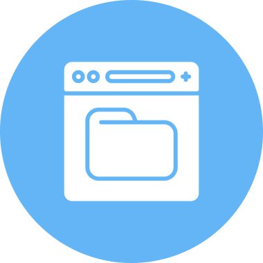 Web tarayıcı simgesinin basit görüntüsü.