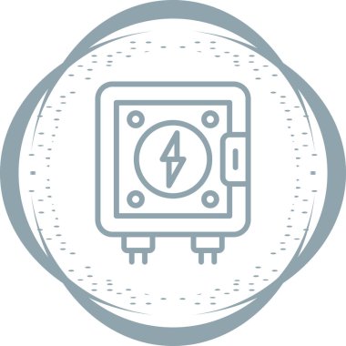 Outlet Kutusu Web simgesi vektör illüstrasyonu