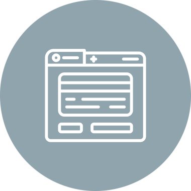 Kredi kartı web simgesi. Basit resimleme        