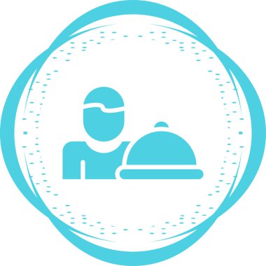 Web uygulamaları için bir avatar içeren bir vektör illüstrasyonu.