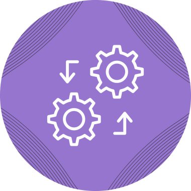 işlevsel ağ simgesi, vektör illüstrasyonu 