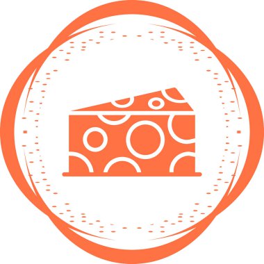 Peynir simgesi web basit illüstrasyon