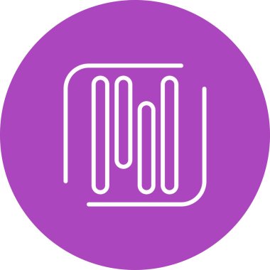 Satır simgesi, logo tasarım şablonu, vektör illüstrasyonu