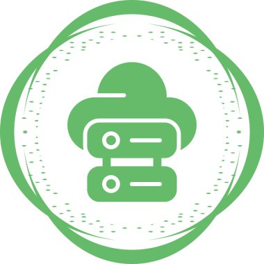 Web Ev Sahipliği vektör bulut çizimi