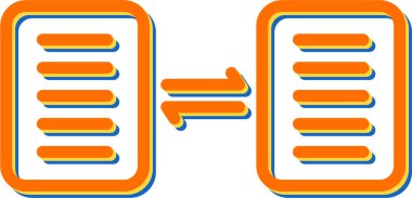 belge web simgesi vektör illüstrasyonu