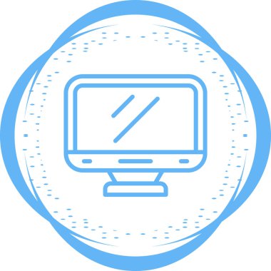 bilgisayar masaüstü simgesi vektör çizimi