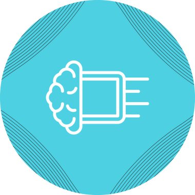 Makine Öğrenme simgesi. vektör illüstrasyonu      