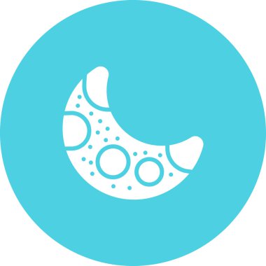 Ay ikonu vektör illüstrasyonu