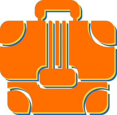 evrak çantası ikonu vektör illüstrasyonu