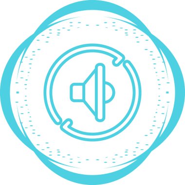 Audio web simgesinin vektör illüstrasyonu        