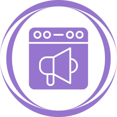 Tarayıcı web simgesinin temiz bir çizimi.