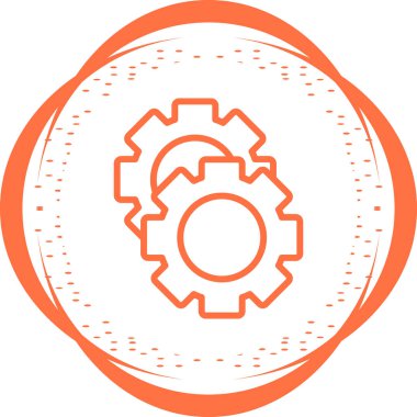  Gears'ı web simge vektör çizim 