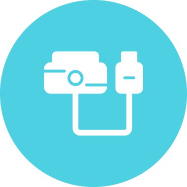 usb Web simgesi vektör illüstrasyonu