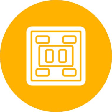 Soket. Web simgesi basit illüstrasyon