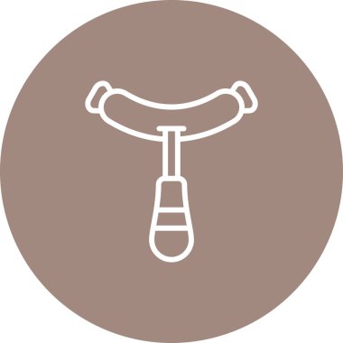 sosis simgesi vektör illüstrasyonu