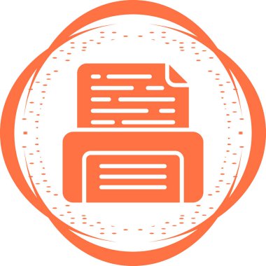 belge web simgesi vektör illüstrasyonu