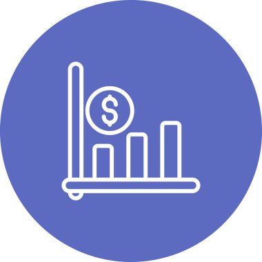 grafik ikonu vektör illüstrasyonu 