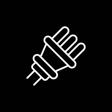 elektrik dolgu simgesi web basit illüstrasyon