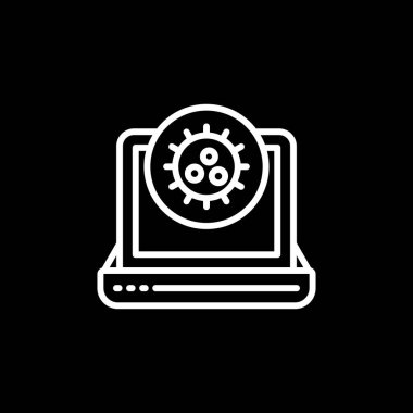 Dizüstü bilgisayar simgesi vektör çizimi