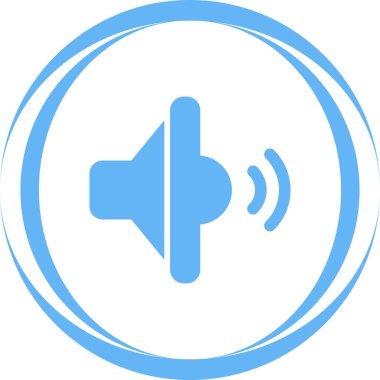 Audio web simgesinin vektör illüstrasyonu        