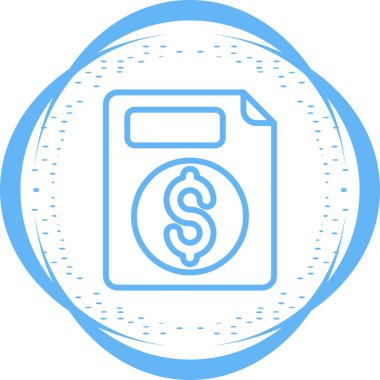 belge web simgesi vektör illüstrasyonu