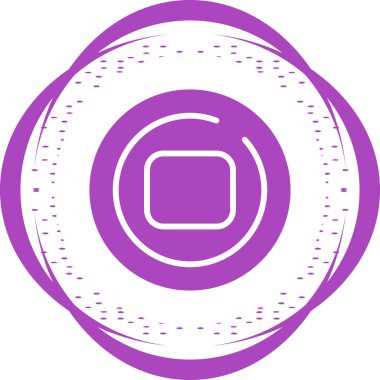 Çember Simgesini Durdur, vektör çizimi 