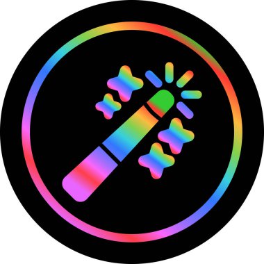 Sihirli Değnek Modern simgesinin vektör çizimi     