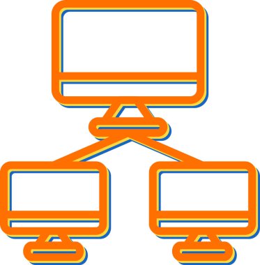 Ağ web simgesi vektör illüstrasyonu