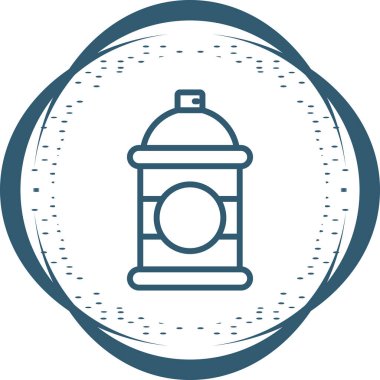 Sprey kutusu. Web simgesi basit illüstrasyon