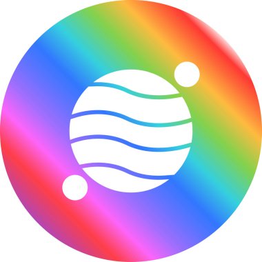 Planet web simgesinin vektör illüstrasyonu         
