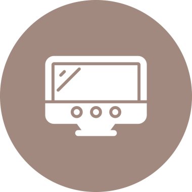 bilgisayar masaüstü simgesi vektör çizimi