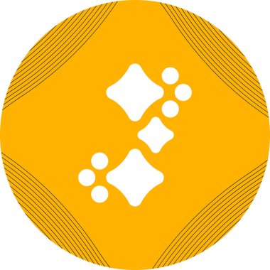 Sparkles simgesinin basit vektör illüstrasyonu