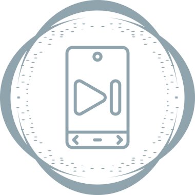 Beyaz arkaplanda izole akıllı telefon simgesi, modern telefon işareti, renkli illüstrasyon 