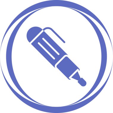İşaretli kalem. Web simgesi basit illüstrasyon