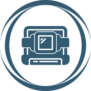 Dizüstü bilgisayar simgesi vektör çizimi