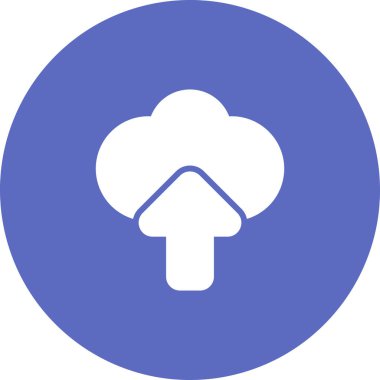 Bulut hesaplama simgesi vektör illüstrasyonu           