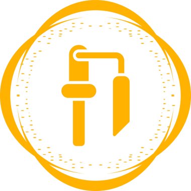 Başlangıç simgesini ateşle, vektör illüstrasyonu