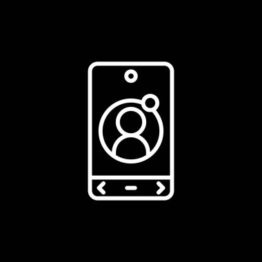 vector illustration of Profile modern icon   