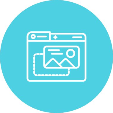  Resim simgesi. Grafiğin vektör illüstrasyonu